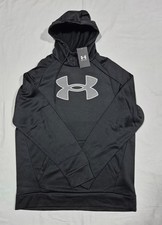 Under Armour Rival Fleece Big Logo HD Warm Hoodie Black 1379854-001