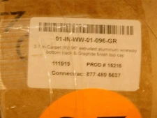 Connectrac 3.7 In-Carpet 01-IN-WW-01-096-GR 96" Wireway w/Bottom Track, Graphite