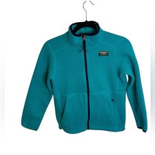 L.L. Bean Blue Mountain Classic Full Zip Fleece Jacket Kids Size Medium 10-12