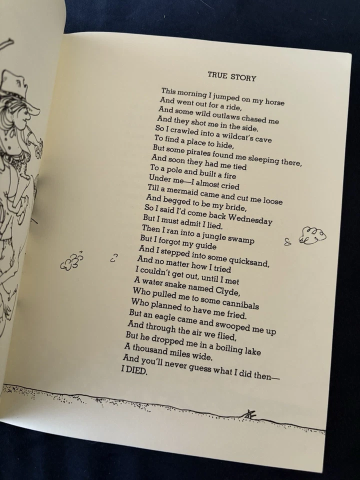 Where The Sidewalk Ends by Shel Silverstein 1974 First Edition Hardcover - Image 4 of 4