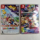 Paper Mario Origami King & Mario Kart 8 Deluxe Bundle Nintendo Switch game Box