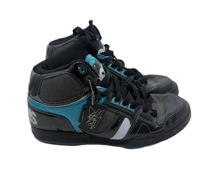 Rare Collector Y2K Osiris Bronx Pagoda Blue Blk White Skate Shoes Mens Size 10.5