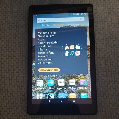 Amazon Fire HD 8 (7. Generation) 16 GB, WLAN, 20,3 cm (8 Zoll) - Schwarz