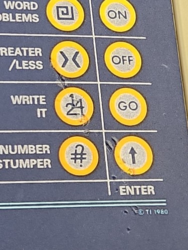 Vintage 1980 Texas Instruments Speak & Math Learning Toy Electronic *TESTED* - Picture 9 of 21