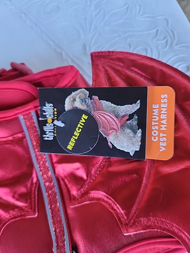 Chaleco Disfraz Thrills & Chills Diablo Arnés Reflectante Nuevo con Etiquetas (Múltiples Tallas) Foto 3 de 3