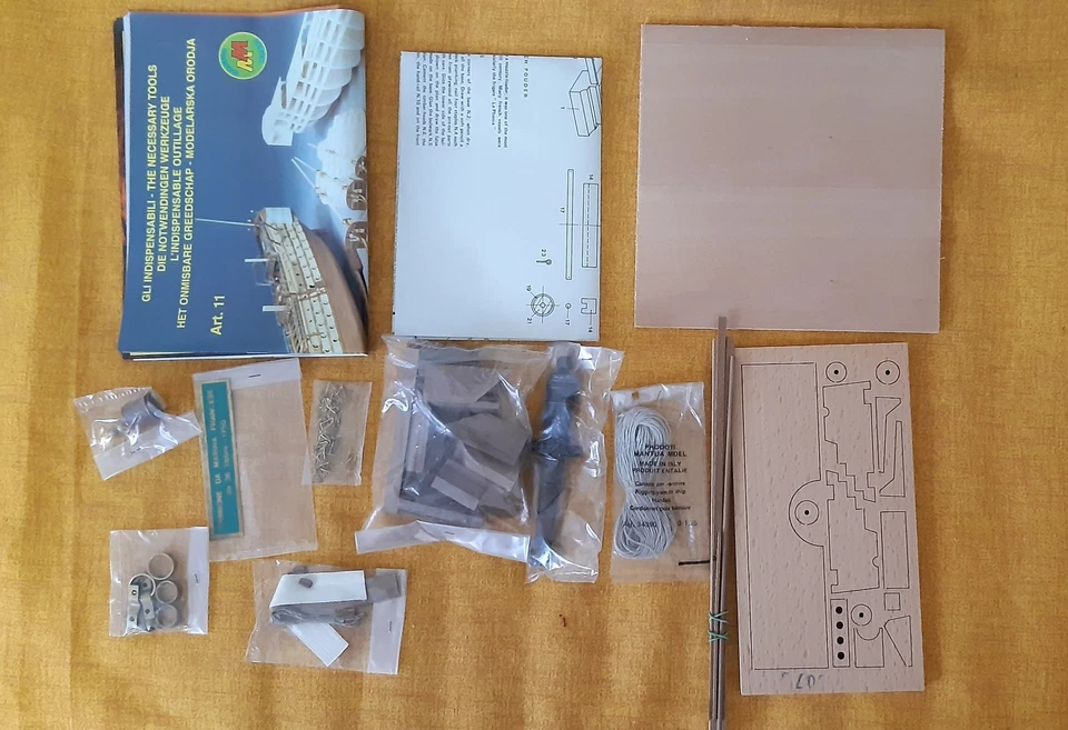 Kit modello cannone marina Francese Mantua Model - Immagine 3 di 4