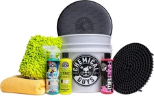 Chemical Guys HOL_128 Car Cleaning Kit, with Car Wash Soap, Car Wash Bucket and 