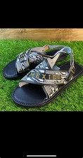 Hombre Mexicano Hecho a Mano Huarache Cruzado Cuero México Cuero Talla 12 EE. UU.