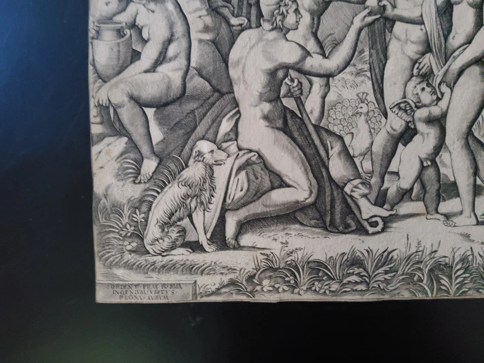 Le Jugement de Paris Marc Antonio Remondi 1480 - 1527.34 d’après Raphaël  - Photo 4/4