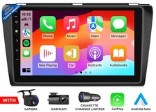 6 64 for Mazda3 2008 2009 9"Android Auto Car Radio CarPlay GPS QLED Large Screen