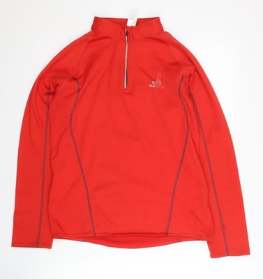 Kalenji Laufoberteil Unisex Rot 1/4 Zip S