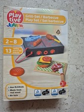 Holzspielzeug, Grillset, ab 2 Jahre, 13 Tlg, Gs gepr&uuml;ft, Echtholz
