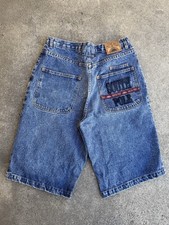 Vintage South Pole Denim Shorts Baggy Hip Hop Y2K Skater Jean Shorts 34 Rare
