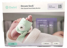 Owlet Dream Sock for 0-18 Months Baby Monitor. Original Mint NEW FREE/FAST SHIP