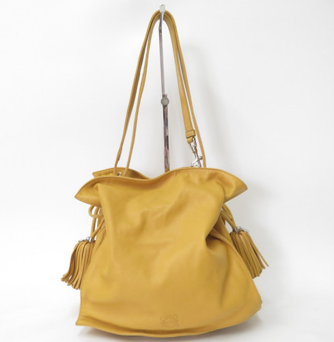 Authentic LOEWE Anagram Flamenco Lambskin Nappa Leather Shoulder Bag S#53565