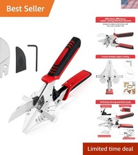 Ergonomic Multi-Angle Miter Shears - 45-135  Adjustable Cutter for Wood  PVC