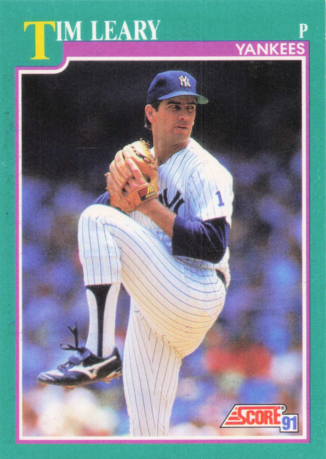1991 Score #631 Tim Leary New York Yankees MLB 191