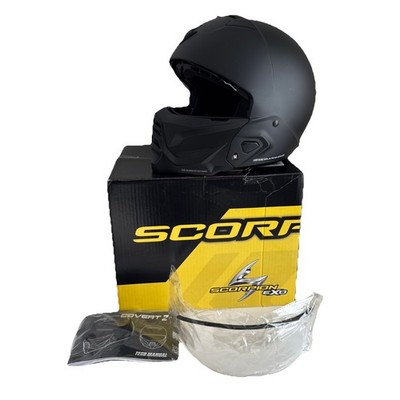 Scorpion Exo Covert 2 Open Face Motorcycle Helmet Matte Black Medium CV2-0104