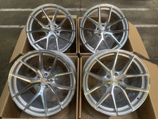 19x9.5 +35 |  Aodhan  AFF07 5x114.3 Gloss Silver Machined Face Wheels (Used Set)
