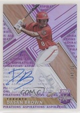 2019 Panini Elite Extra Edition Aspirations Purple /100 Dasan Brown #83 Auto 0rf