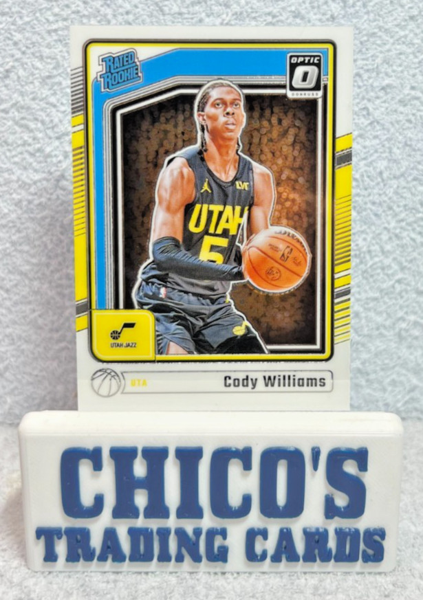 2024-25 Panini Donruss Optic Basketball Cody Williams Rated Rookie #298 Jazz