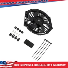 Universal 10 inch 12V Electric Cooling Fan Thermo Fan Assembly + Mounting kits