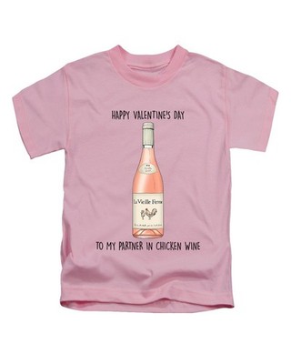 To My Partner In Chicken Wine Erwachsene T-Shirt Fun Valentinstag Geschenk Top