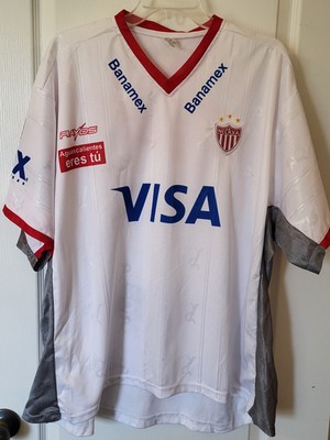 Club Necaxa Rayos Jersey Size X-Large White Visa Victoria TechnoGym Liga MX