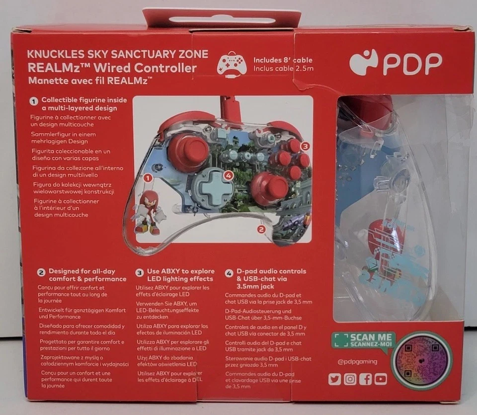 PDP Wired Controller Sonic the Hedgehog Nintendo Switch - Knuckles Sealed DAMAGE - Image 3 of 4