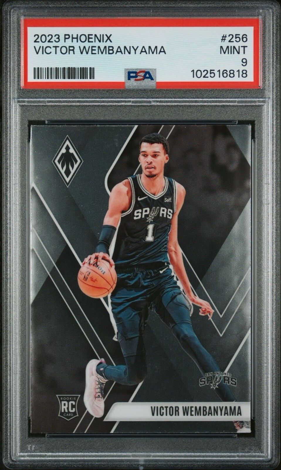 2023-24 Panini Phoenix Victor Wembanyama PSA 9 Mint Rookie RC #256 🔥 SanAntonio