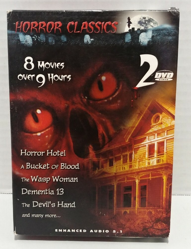 Horror Classics DVD Box Set 8 Movies Over 9 Hours | eBay