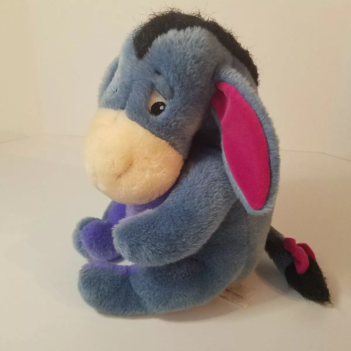 Walt Disney Store Sad Eeyore Plush Stuffed Animal with