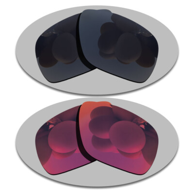 Black&Midnight Sun Anti-Scratch Replacement Lens For-Oakley Dispatch 1 Polarized