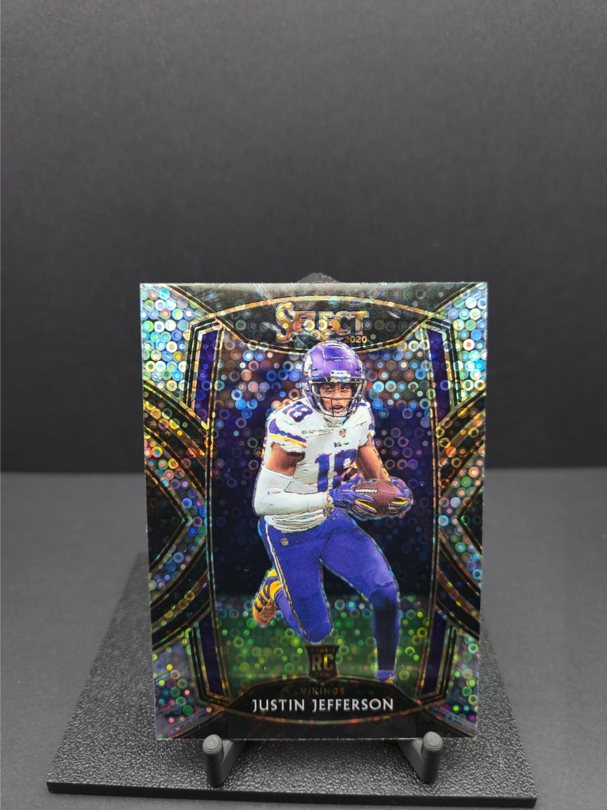 2020 Panini Select Club Level Justin Jefferson Disco Prizm Rookie