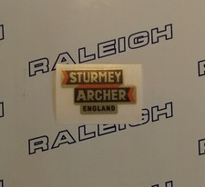 RALEIGH CHOPPER MK1 "STURMEY ARCHER ENGLAND" GEAR CONSOLE DECAL IN BRUSHED GOLD