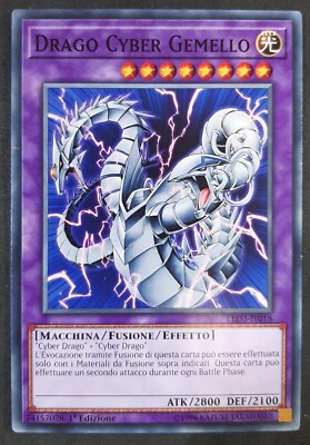 CYBER ZWILLING DRACHE auf Italienisch LED3-IT018 Common YUGIOH