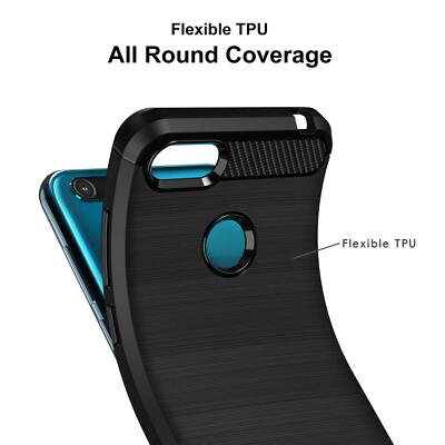 Cover Motorola Moto E6 Plus, Custodia In Silicone TPU Sottile Con Dissipazione Calore E Anti-impronta, Antiurto, Colore Blu