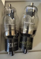 NOS Matched Pair 6BG6G POWER TUBES (6L6 Sub) BIG ST Globe dual D Getters