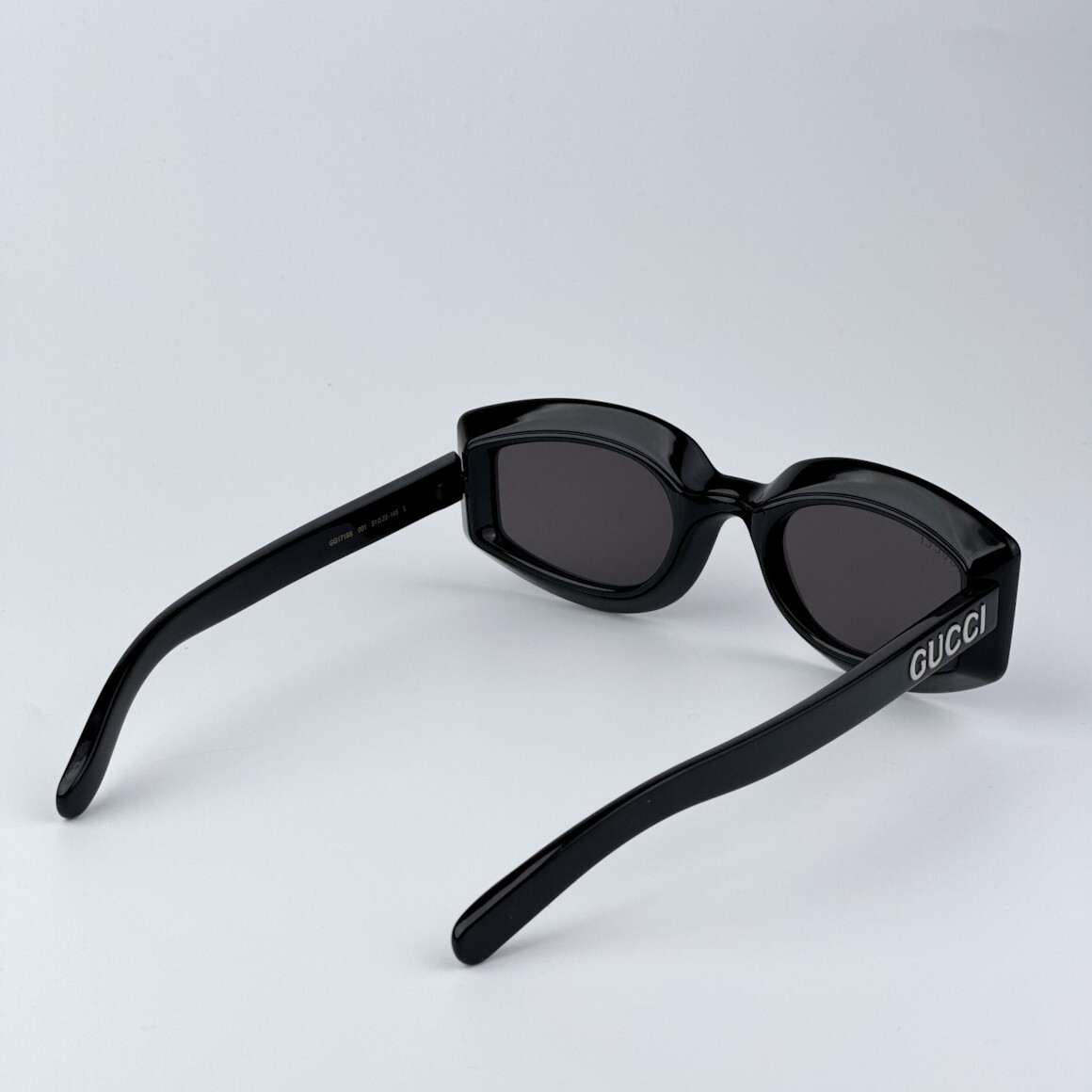 Gucci Women Sunglasses Black Grey Square GG1719S 001 BRAND