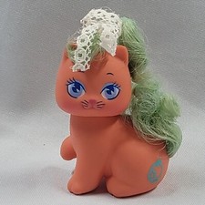 Mattel Little Pretty Kitty Peach Blossom Picture Pet Cat in Frame Vintage 1990