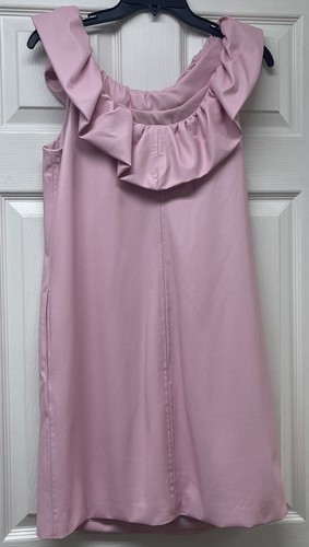 NWT Trina Turk Twin Falls Shift Ruffle Dress Desert Rose Pink Women's Size  S | eBay