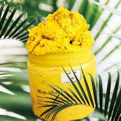 Kurkuma Ingwer und Kojisäure Schaum Aufhellend Zucker Peeling 250ml
