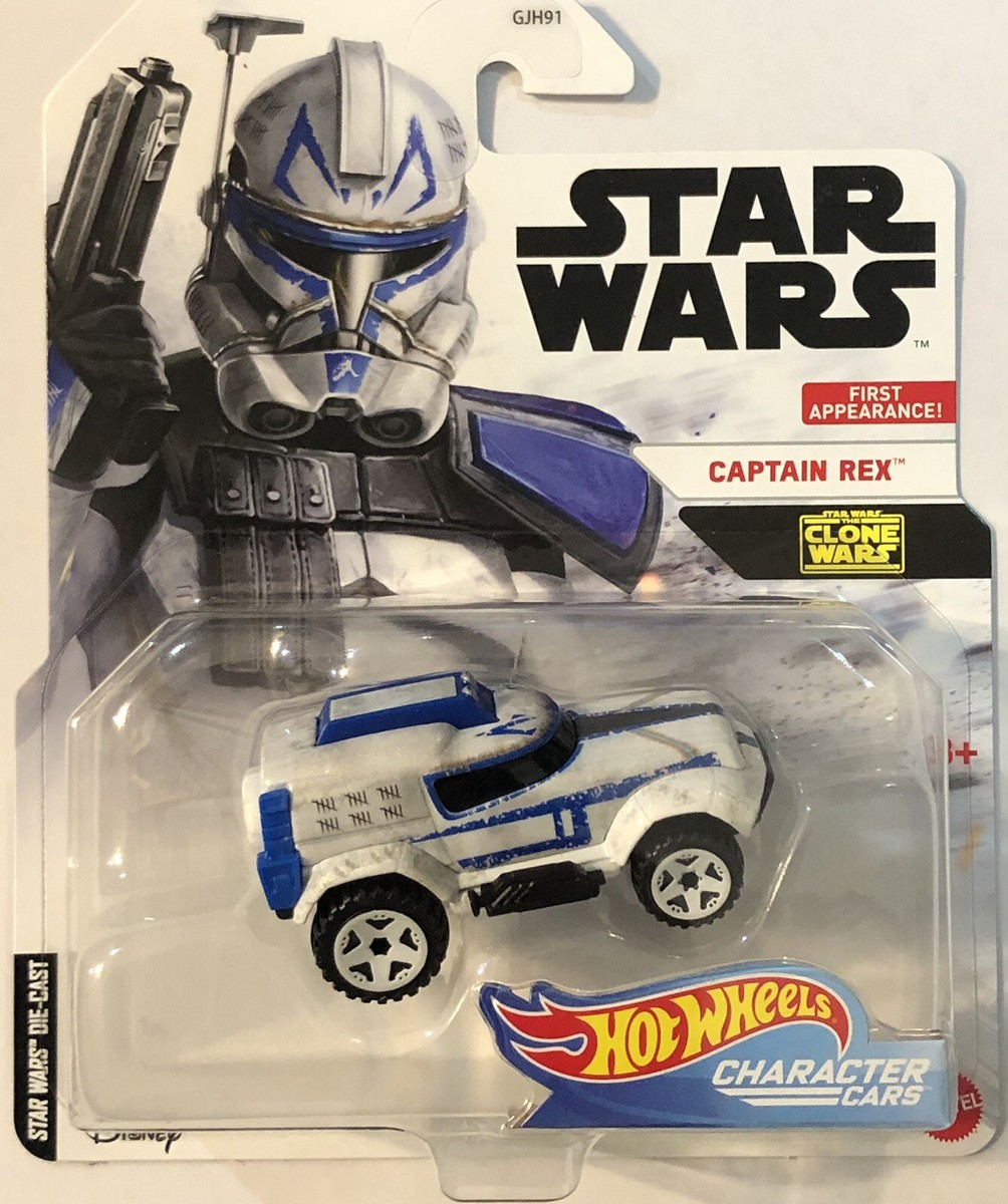 Hot Wheels Captain Rex Character Cars Star Wars Clone Wars First