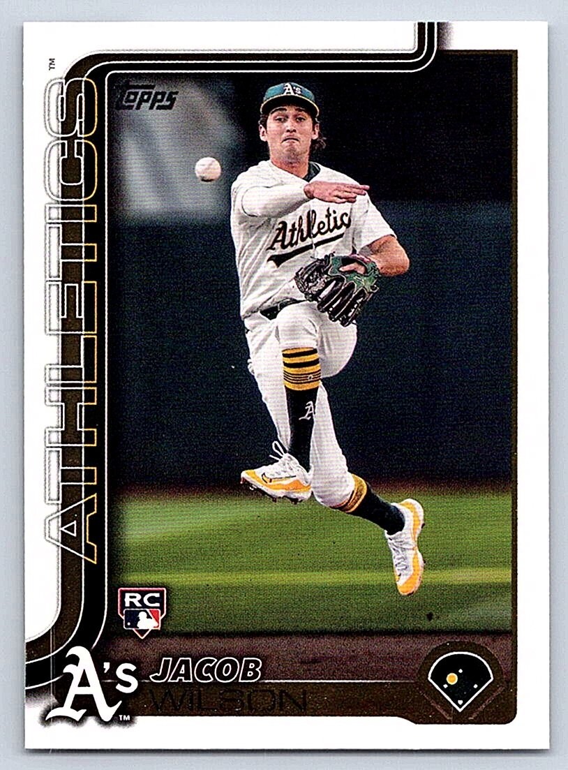 JACOB WILSON  A's  RC  2025 TOPPS SERIES 1 #314
