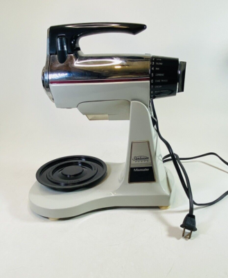 VINTAGE SUNBEAM VISTA MIXMASTER 12-Speed Stainless Mixer with Base