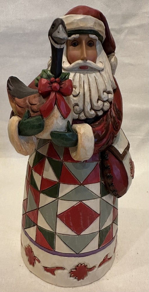 Jim Shore Revel In Reveillon Canada Santa Goose Christmas Figure 2010