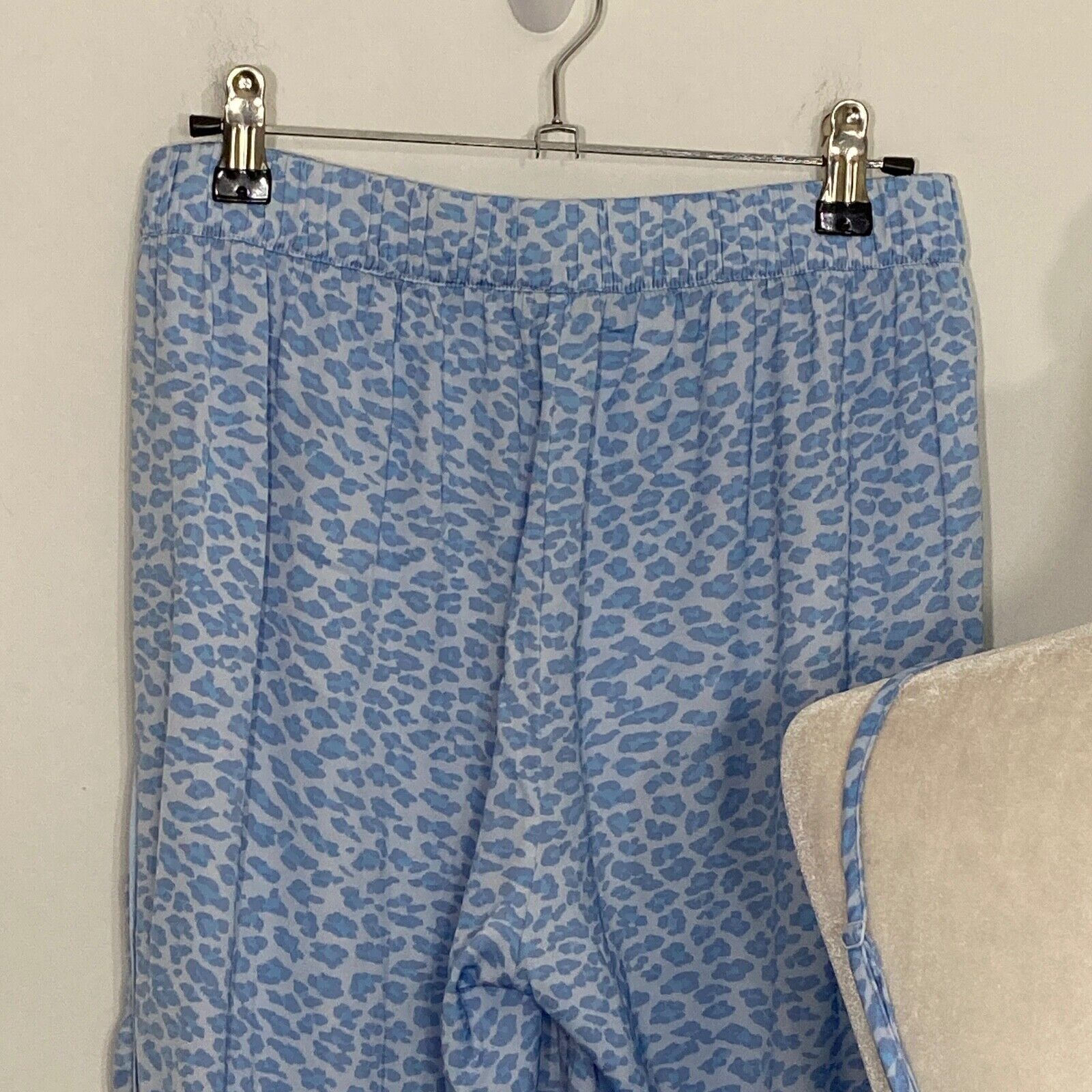 Aerie Womens Pajama Set XS Blue Animal Print Jogg… - image 8