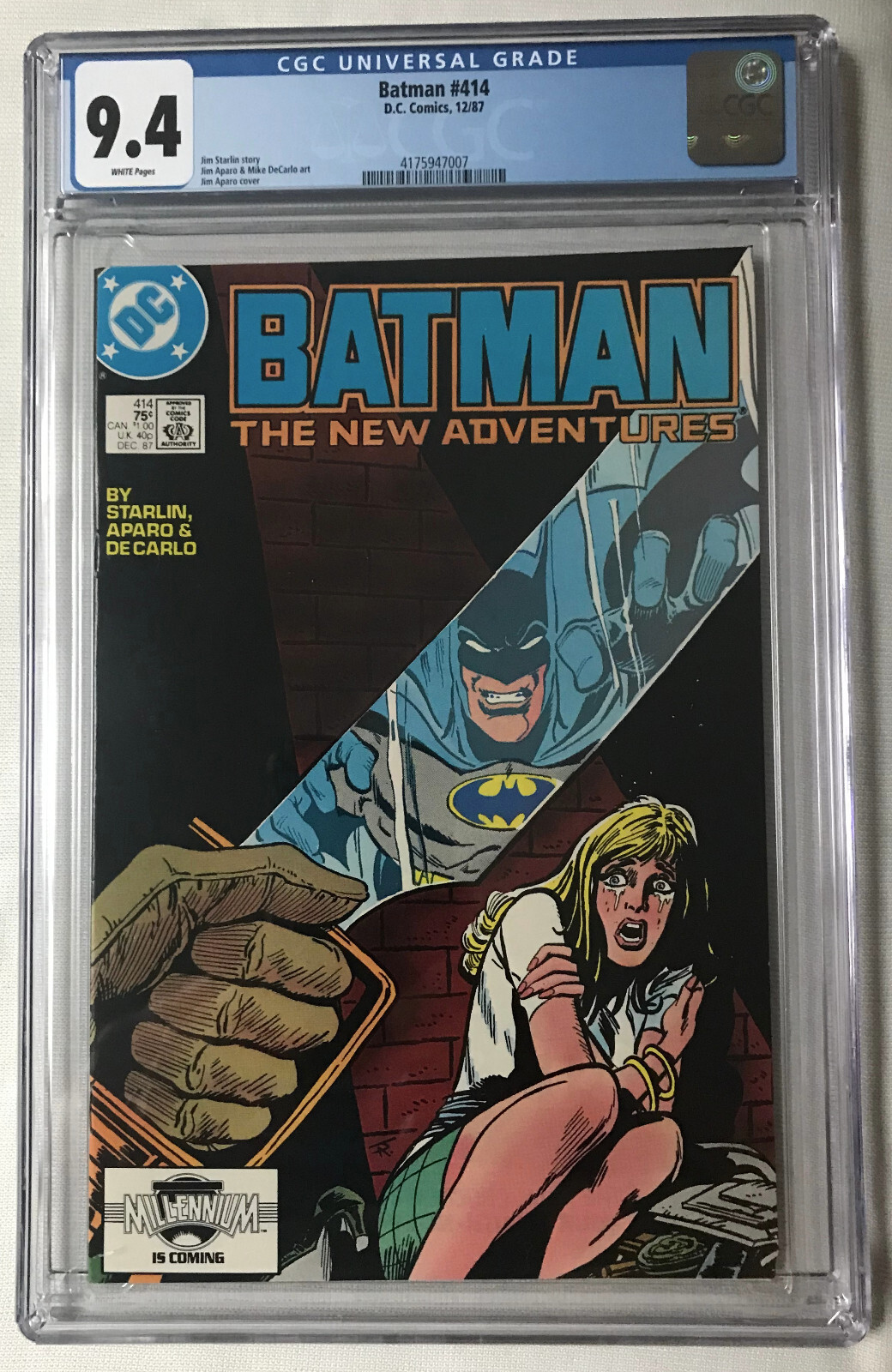 Batman 421 and 422 - Dumpster Slasher Trilogy - CGC 9.6 + Batman 414 ...