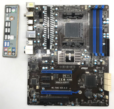 MSI 990XA-GD55 MS-7640 VER:4.0  DDR3 - ATX - Sockel AM3+- mit I/O Shield #M2395