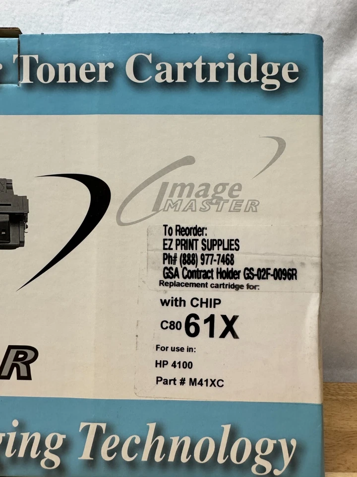 3 Pack - Premium Toner Cartridge HP 61X C80 Black Compatible with HP 4100 - Image 2 of 4